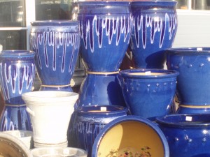 Blomsterkrukker_Stella Jar Water Blue og Patio Blue